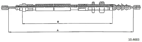 Cable Pull, parking brake (10.4683)