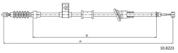 Cable Pull, parking brake (10.8223)