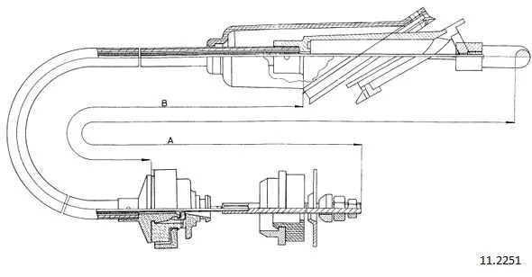 Cable Pull, clutch control (11.2251)