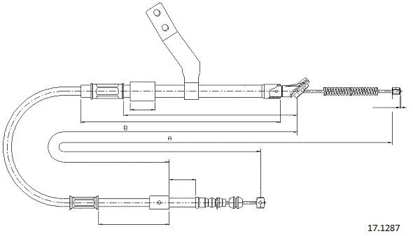 Cable Pull, parking brake (17.1287)