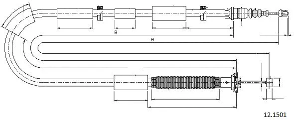 Cable Pull, parking brake (12.1501)