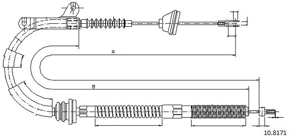 Cable Pull, parking brake (10.8171)