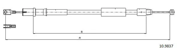 Cable Pull, parking brake (10.9837)