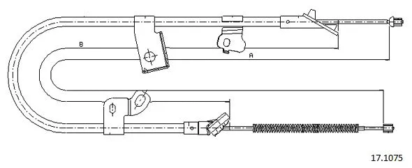 Cable Pull, parking brake (17.1075)