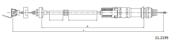 Cable Pull, clutch control (11.2199)
