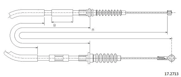 Cable Pull, parking brake (17.2713)