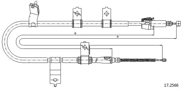 Cable Pull, parking brake (17.2566)