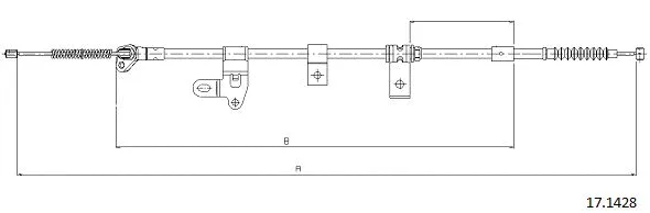 Cable Pull, parking brake (17.1428)