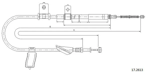 Cable Pull, parking brake (17.2613)