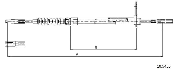 Cable Pull, parking brake (10.9455)
