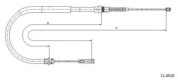 Cable Pull, parking brake (11.6026)