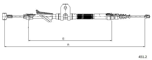 Cable Pull, parking brake (451.2)