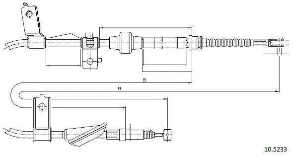 Cable Pull, parking brake (10.5233)