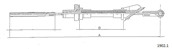 Cable Pull, clutch control (1902.1)