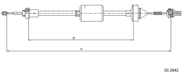 Cable Pull, clutch control (10.2842)