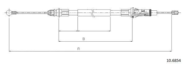 Cable Pull, parking brake (10.6854)