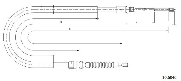 Cable Pull, parking brake (10.6046)