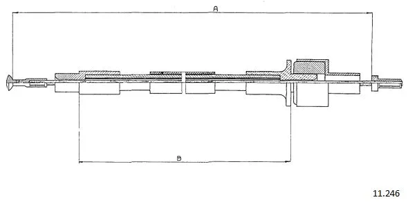Cable Pull, clutch control (11.246)