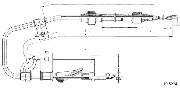 Cable Pull, parking brake (10.5224)