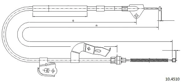 Cable Pull, parking brake (10.4510)