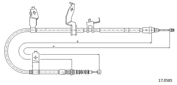 Cable Pull, parking brake (17.0585)