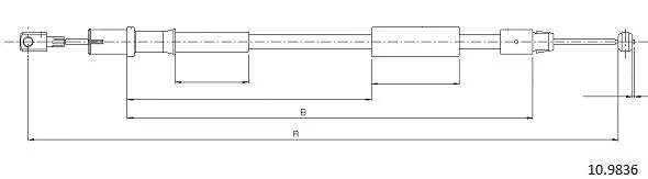 Cable Pull, parking brake (10.9836)