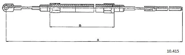 Cable Pull, parking brake (10.415)