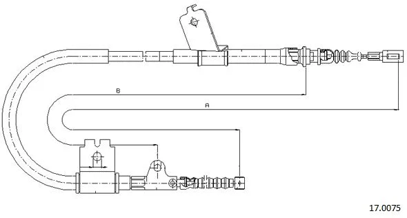 Cable Pull, parking brake (17.0075)