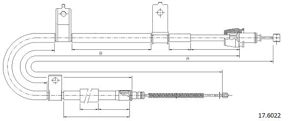 Cable Pull, parking brake (17.6022)
