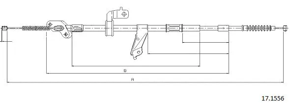 Cable Pull, parking brake (17.1556)
