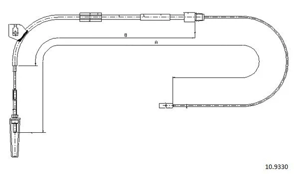 Cable Pull, parking brake (10.9330)