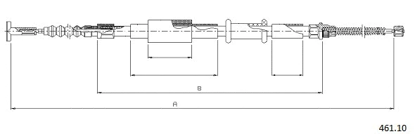Cable Pull, parking brake (461.10)