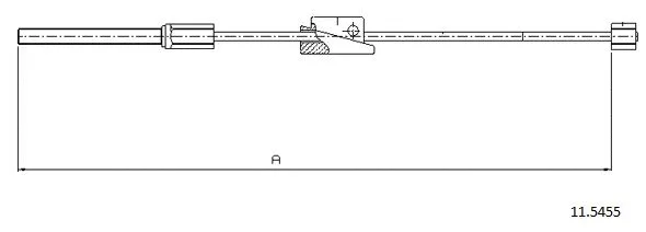 Cable Pull, parking brake (11.5455)