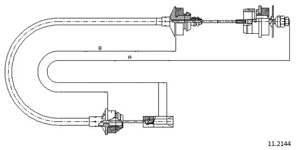 Cable Pull, clutch control (11.2144)