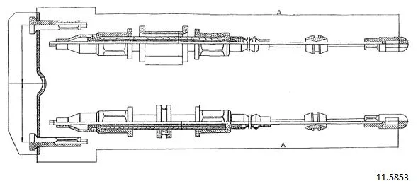 Cable Pull, parking brake (11.5853)