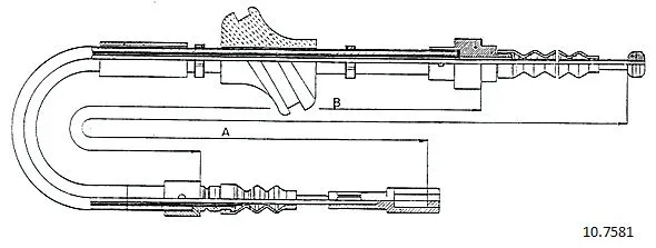 Cable Pull, parking brake (10.7581)