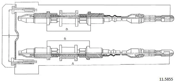 Cable Pull, parking brake (11.5855)