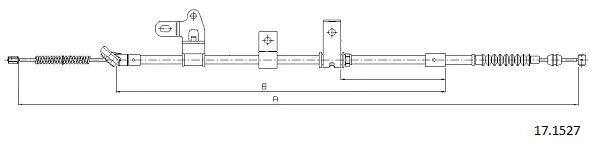Cable Pull, parking brake (17.1527)