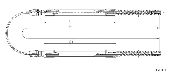 Cable Pull, parking brake (1701.1)