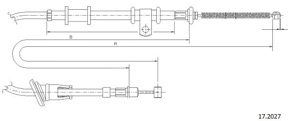 Cable Pull, parking brake (17.2027)