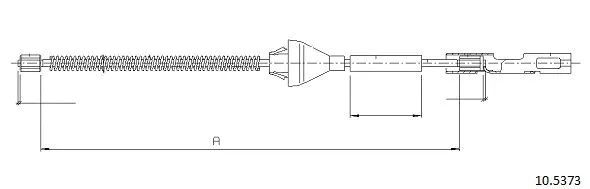 Cable Pull, parking brake (10.5373)