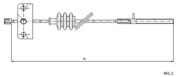 Cable Pull, parking brake (461.1)