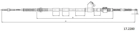 Cable Pull, parking brake (17.2280)