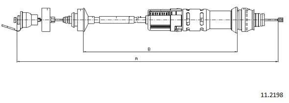Cable Pull, clutch control (11.2198)