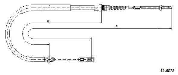 Cable Pull, parking brake (11.6025)