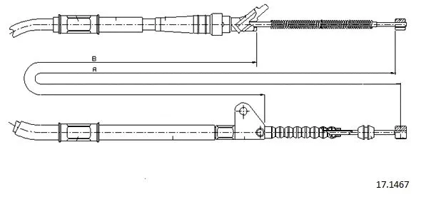 Cable Pull, parking brake (17.1467)