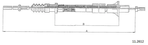 Cable Pull, clutch control (11.2612)