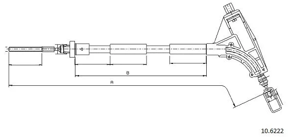 Cable Pull, parking brake (10.6222)
