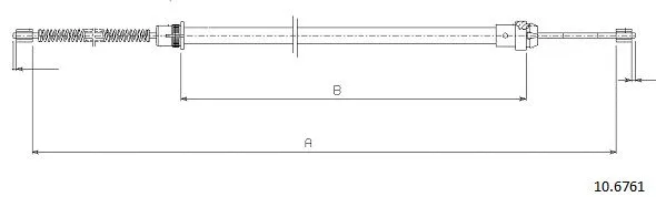 Cable Pull, parking brake (10.6761)