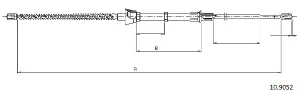 Cable Pull, parking brake (10.9052)